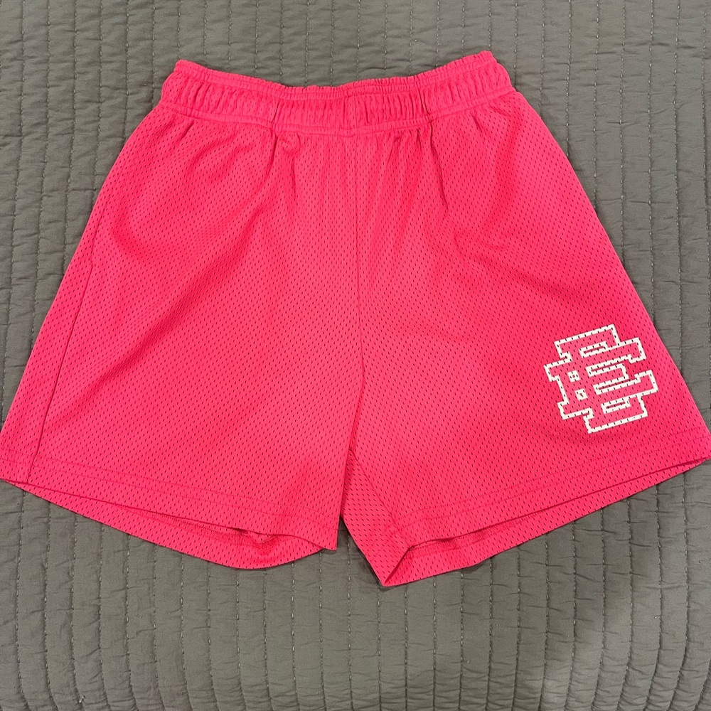 Eric Emanuel Pink Mesh Shorts